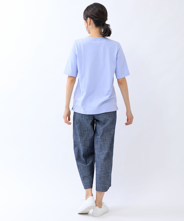 ワッペン クルーネック Tシャツ【吸汗速乾】