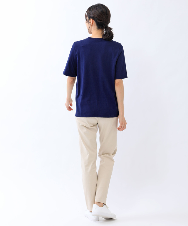 ワッペン クルーネック Tシャツ【吸汗速乾】