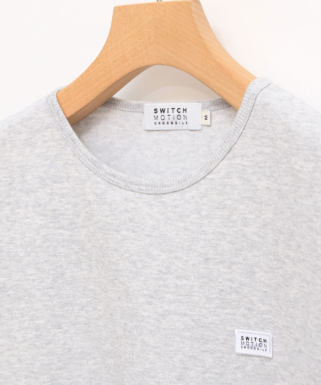 ワッペン クルーネック Tシャツ【吸汗速乾】