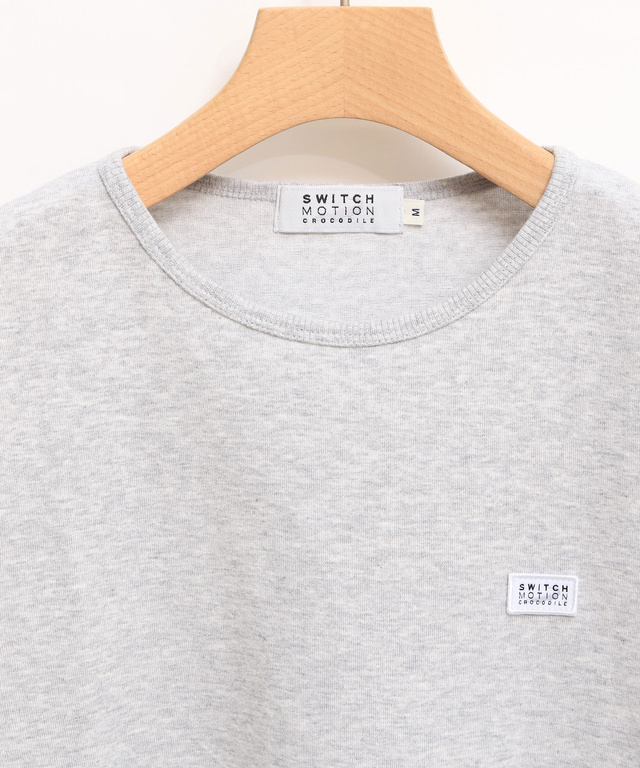 ワッペン クルーネック Tシャツ【吸汗速乾】