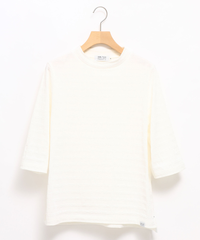ロゴジャカード ハイネック カットソー