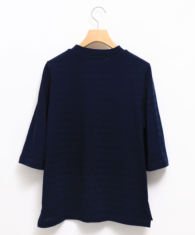 ロゴジャカード ハイネック カットソー