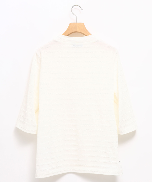 ロゴジャカード ハイネック カットソー