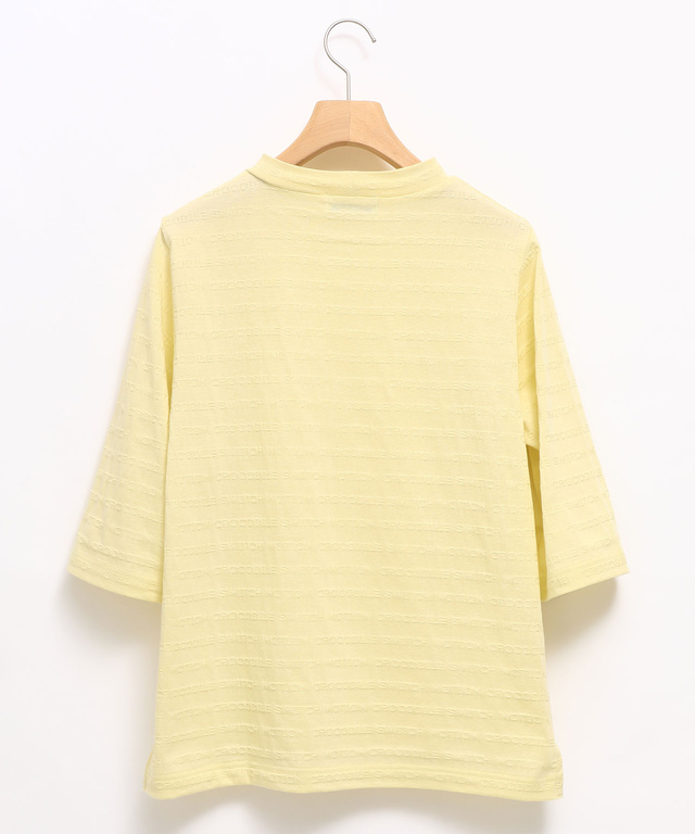 ロゴジャカード ハイネック カットソー