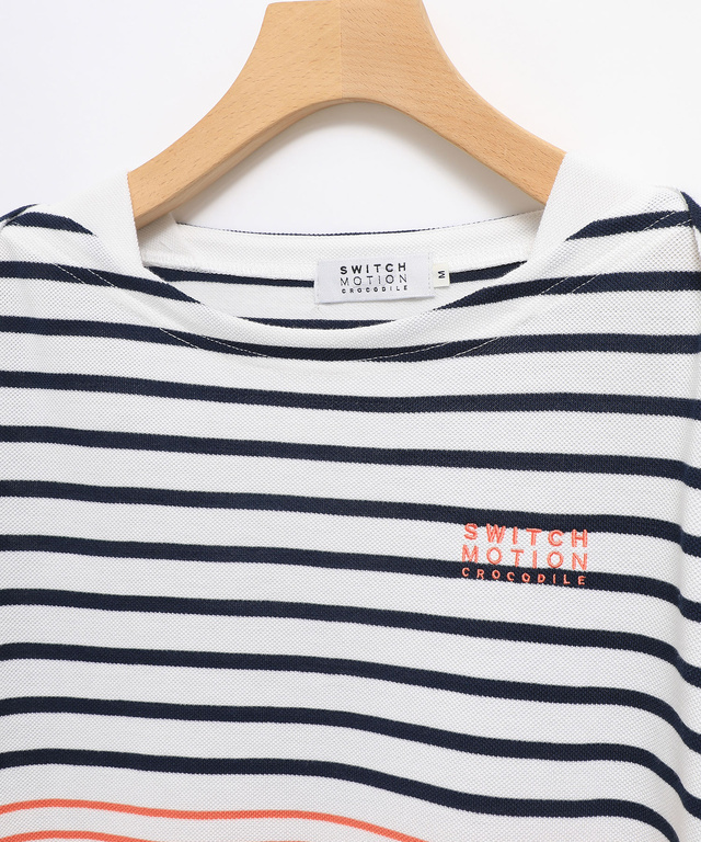 鹿の子 ボーダー Tシャツ【UV加工】