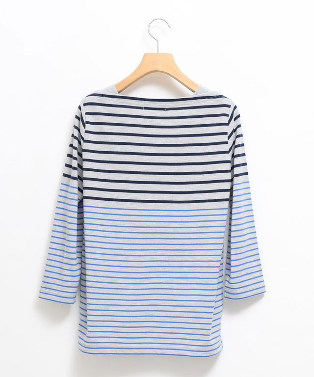 鹿の子 ボーダー Tシャツ【UV加工】