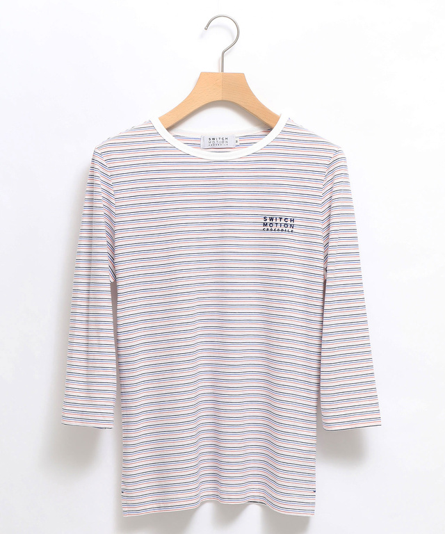 天竺 ボーダー Tシャツ【UV加工】