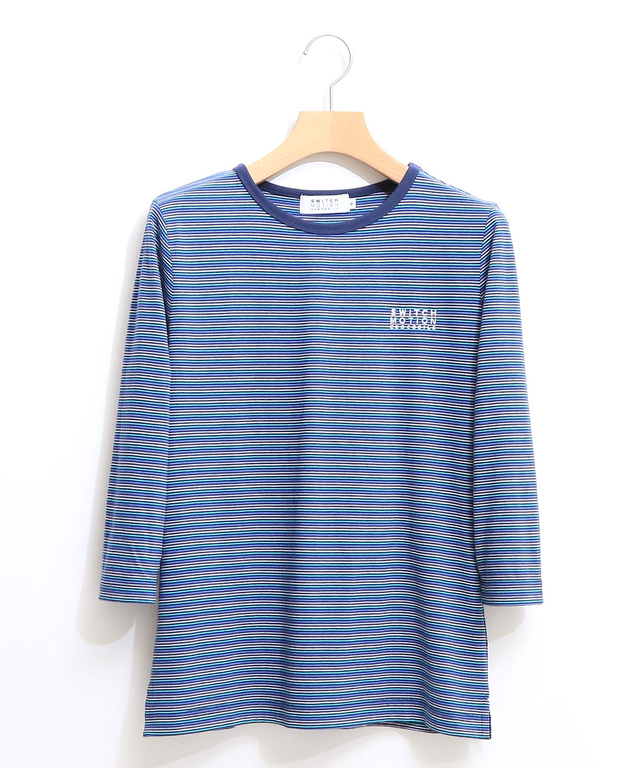 天竺 ボーダー Tシャツ【UV加工】