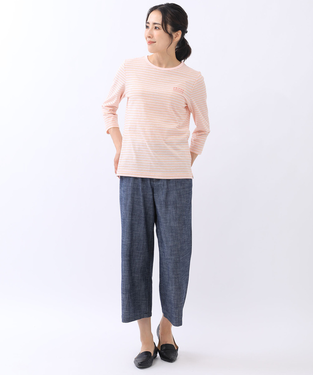 天竺 ボーダー Tシャツ【UV加工】