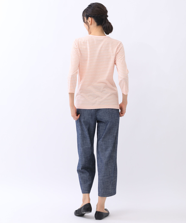 天竺 ボーダー Tシャツ【UV加工】