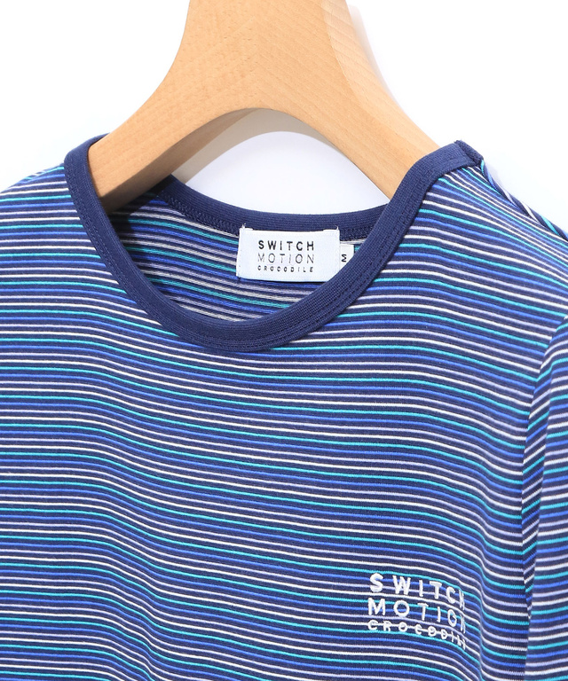 天竺 ボーダー Tシャツ【UV加工】
