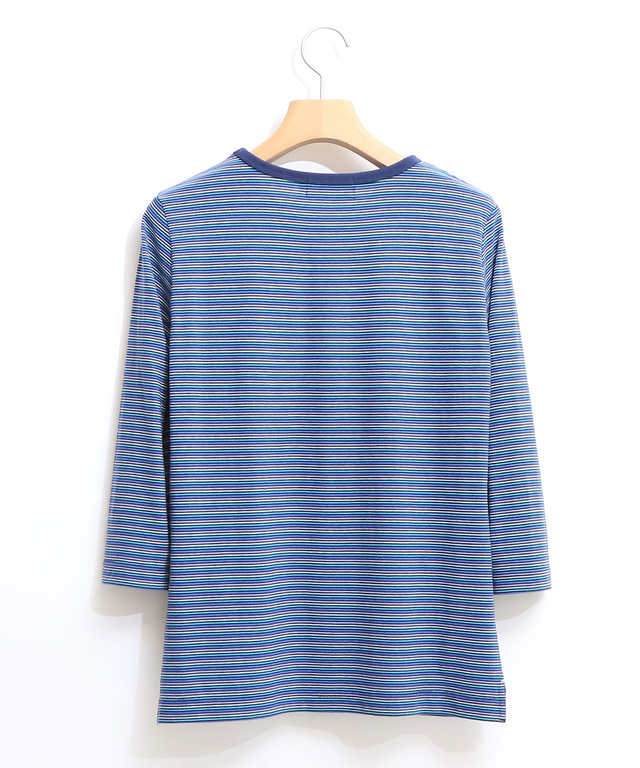 天竺 ボーダー Tシャツ【UV加工】