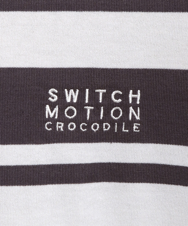 袖ボタン ボートネック Tシャツ【吸汗速乾】