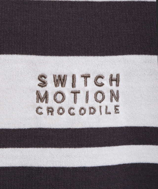 袖ボタン ボートネック Tシャツ【吸汗速乾】