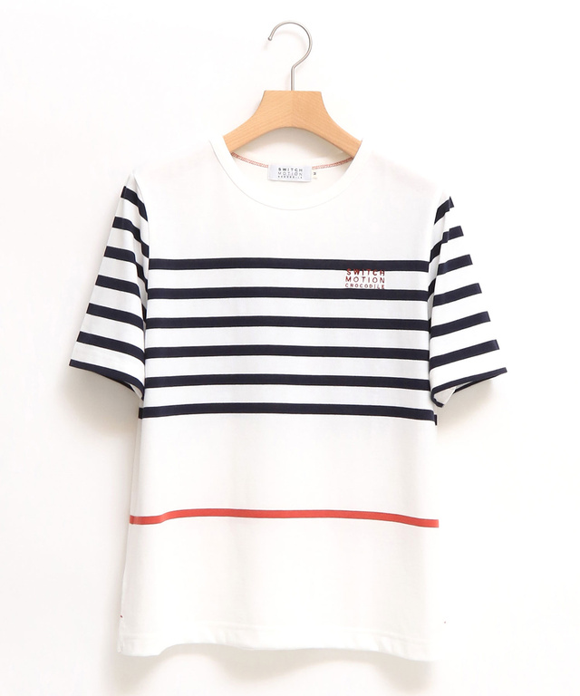 パネルボーダー Tシャツ【吸汗速乾】