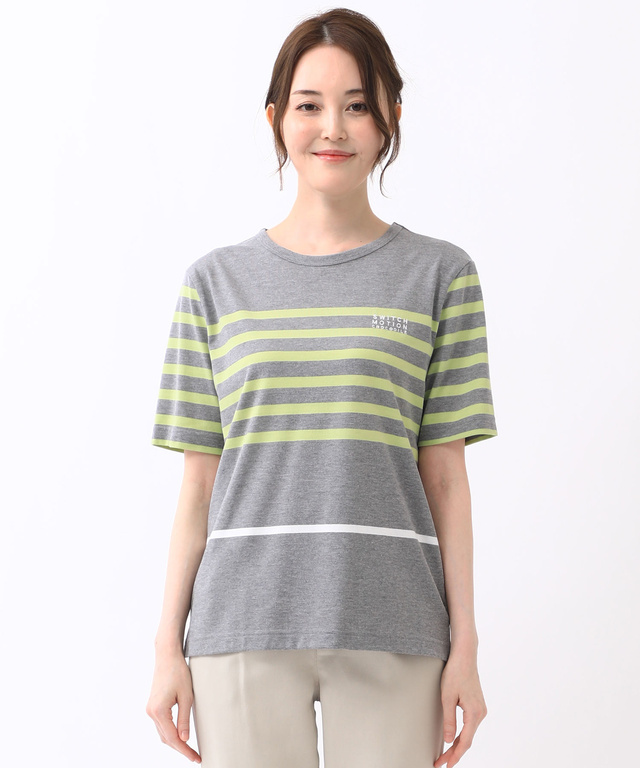 パネルボーダー Tシャツ【吸汗速乾】