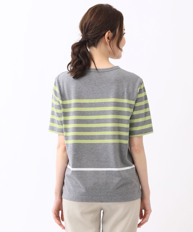 パネルボーダー Tシャツ【吸汗速乾】