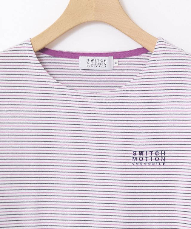レディース ボーダー クルーネック Tシャツ通販 [2002-31223] クロコダイル(CROCODILE) 公式通販サイト