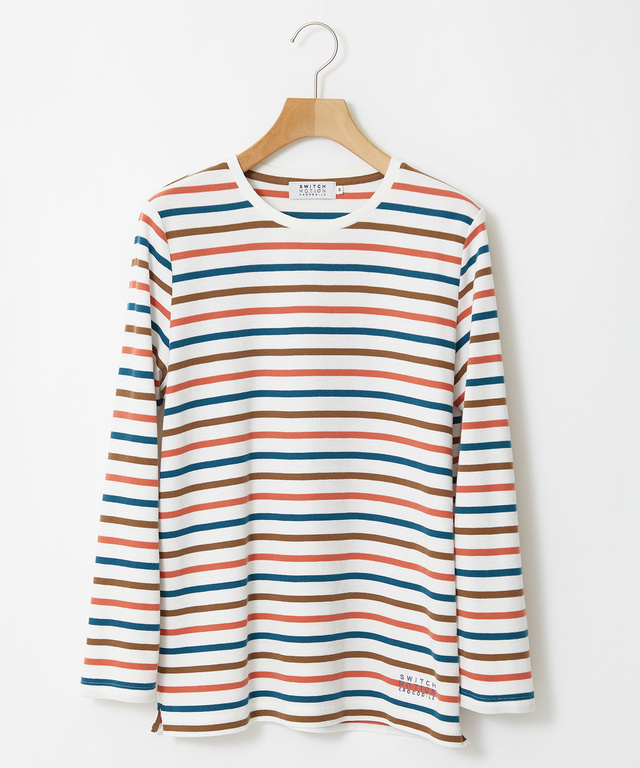 レディース ミニワッフル マルチボーダー Tシャツ通販 [2002-35214 ...