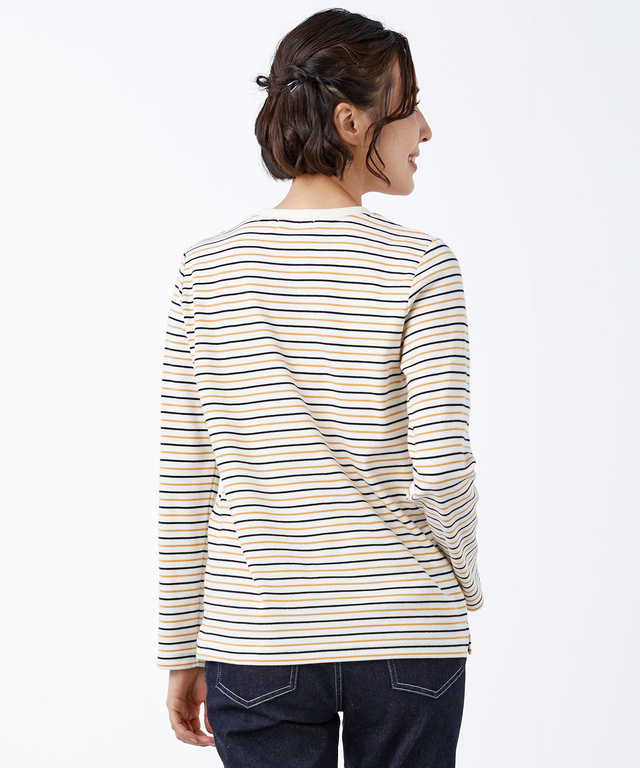 スムース ボーダー カットソー【ウガンダ オーガニック コットン】