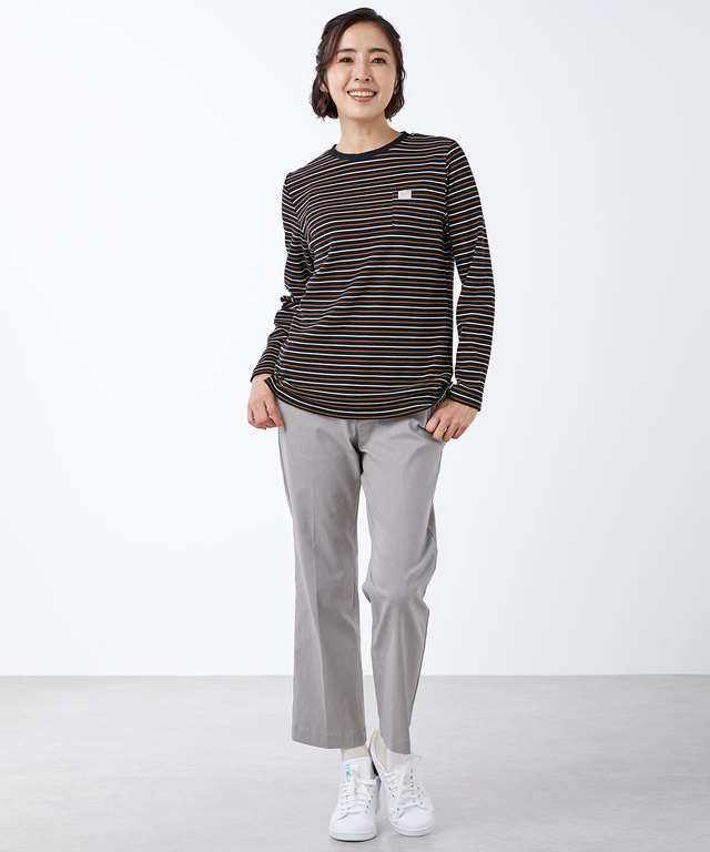 スムース ボーダー カットソー【ウガンダ オーガニック コットン】