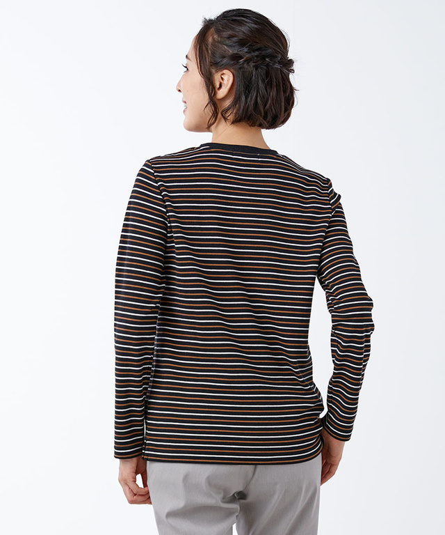 スムース ボーダー カットソー【ウガンダ オーガニック コットン】