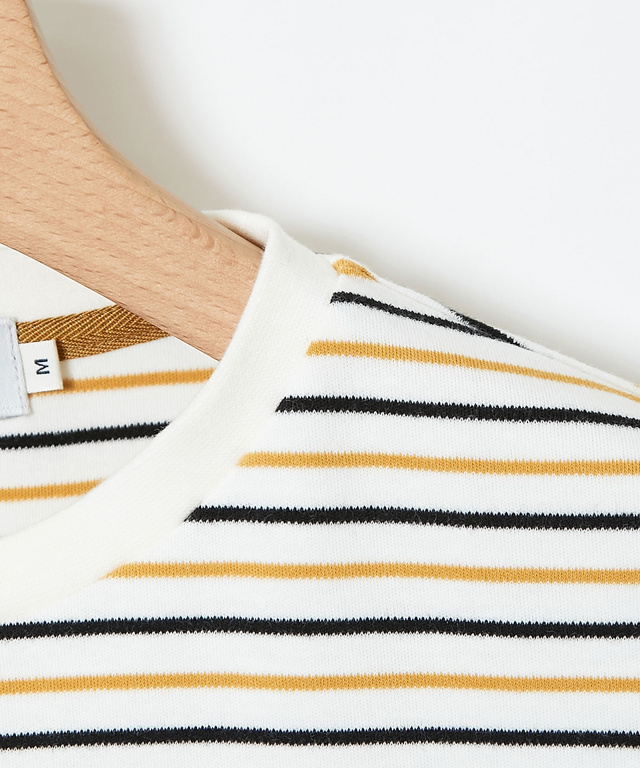 スムース ボーダー カットソー【ウガンダ オーガニック コットン】