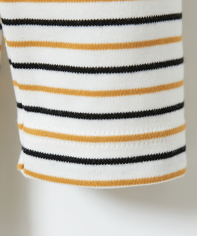 スムース ボーダー カットソー【ウガンダ オーガニック コットン】