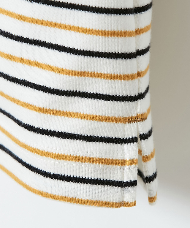 スムース ボーダー カットソー【ウガンダ オーガニック コットン】