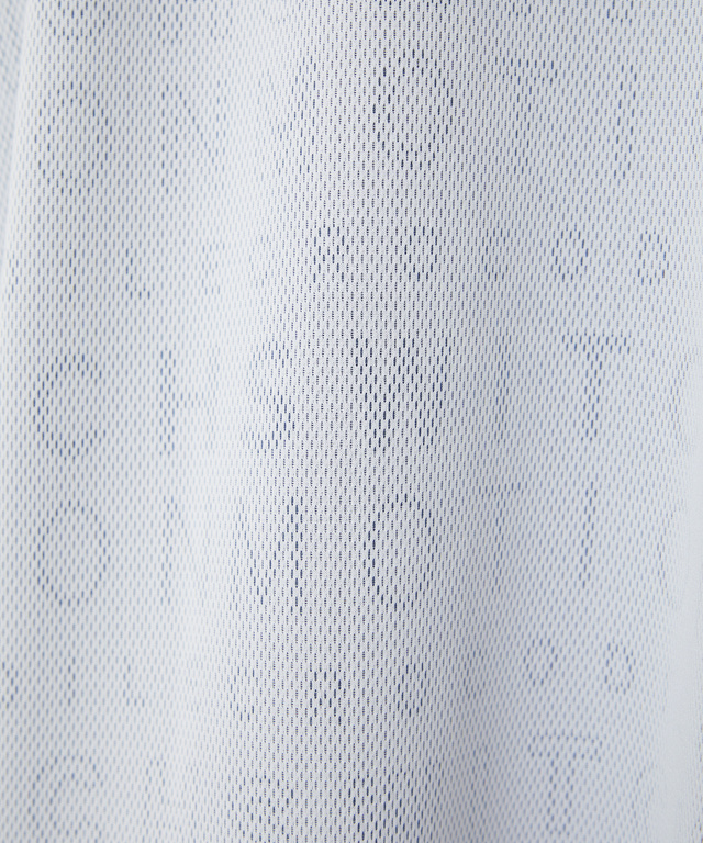 メッシュロゴ ジャカード ハーフジップ カットソー