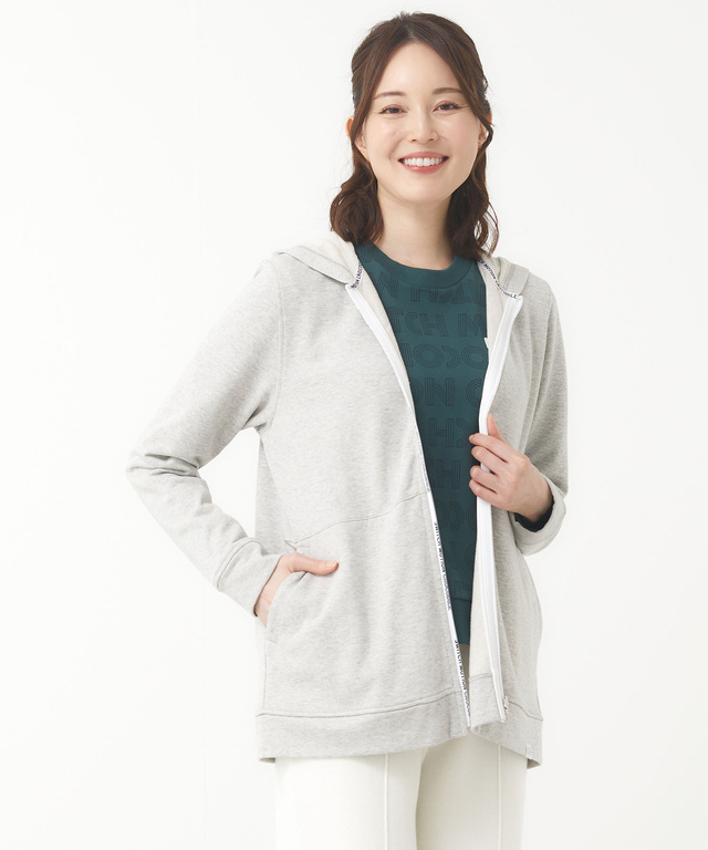 裏毛 ロゴジップ パーカー