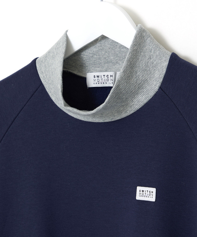 裏起毛 ハイネック チュニック