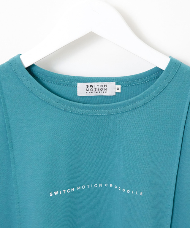 ピンタック クルーネック Tシャツ【接触冷感】