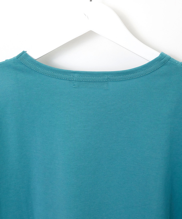 ピンタック クルーネック Tシャツ【接触冷感】