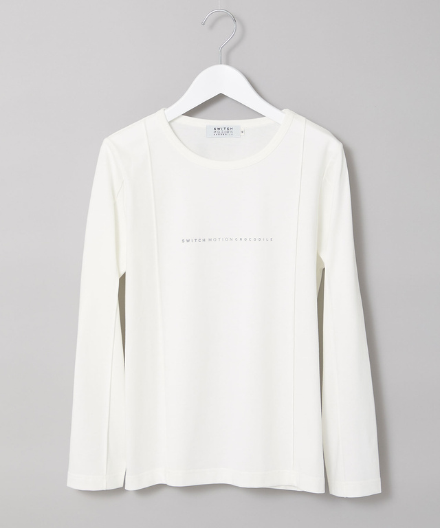 ピンタック クルーネック Tシャツ【接触冷感】