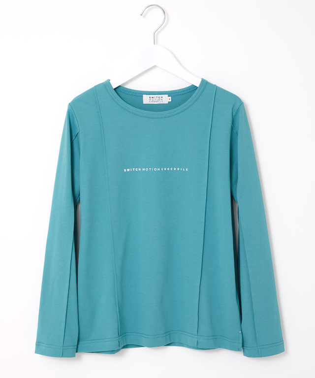 ピンタック クルーネック Tシャツ【接触冷感】