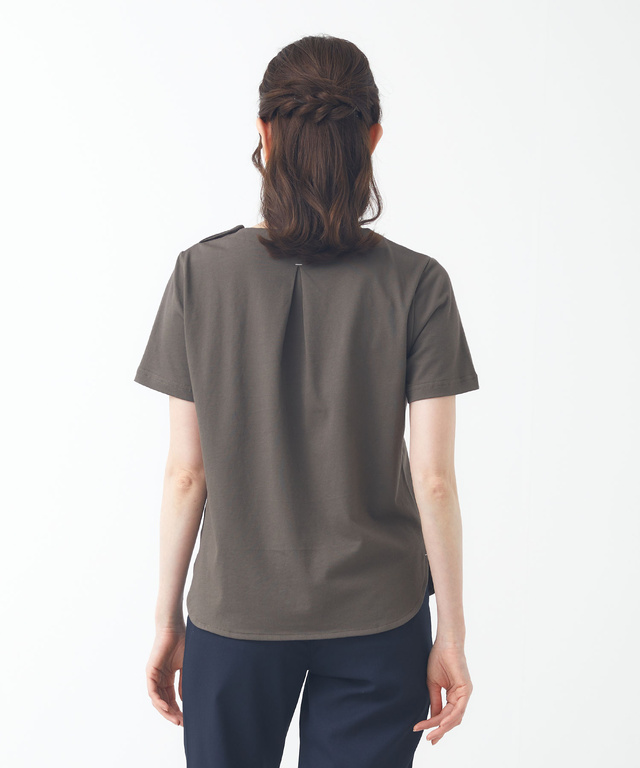 バックタック 無地 Tシャツ【吸汗速乾】