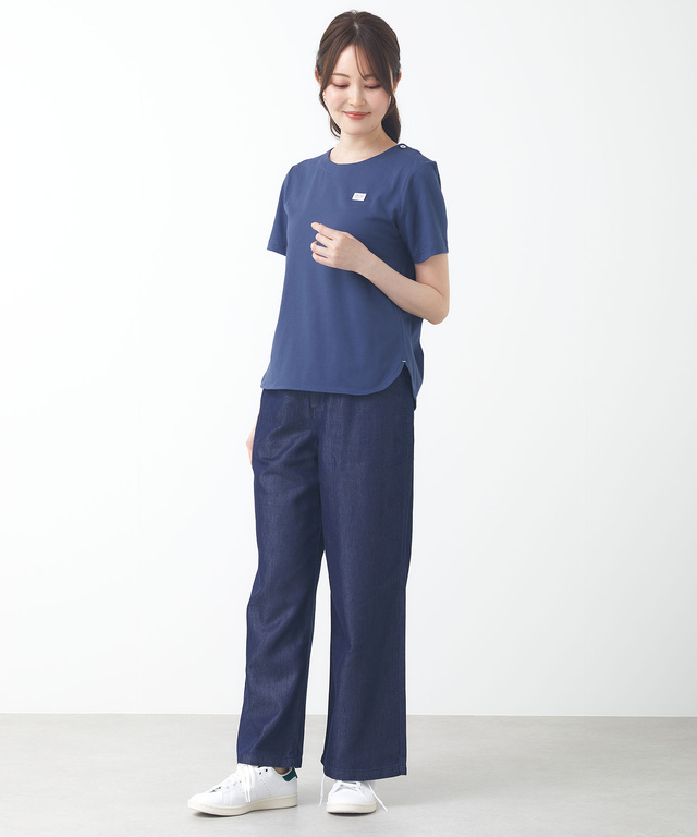 バックタック 無地 Tシャツ【吸汗速乾】