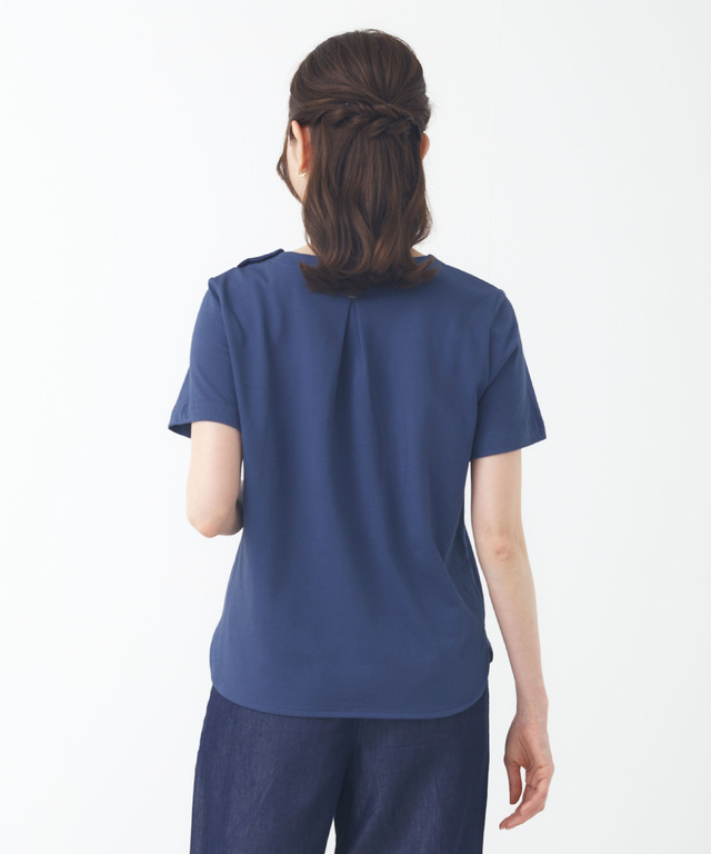 バックタック 無地 Tシャツ【吸汗速乾】