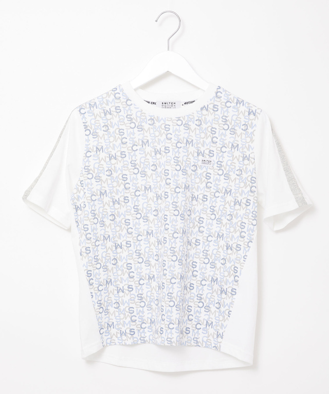 モノグラム プリント Tシャツ【吸汗速乾】