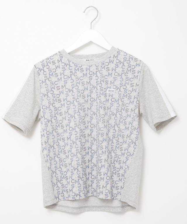 モノグラム プリント Tシャツ【吸汗速乾】