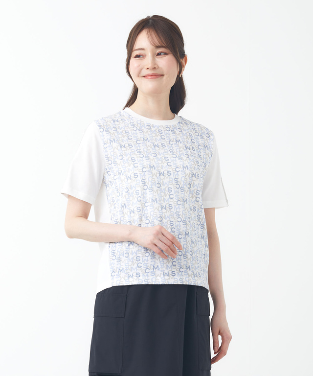 モノグラム プリント Tシャツ【吸汗速乾】