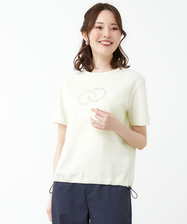ロゴリング プリント Tシャツ