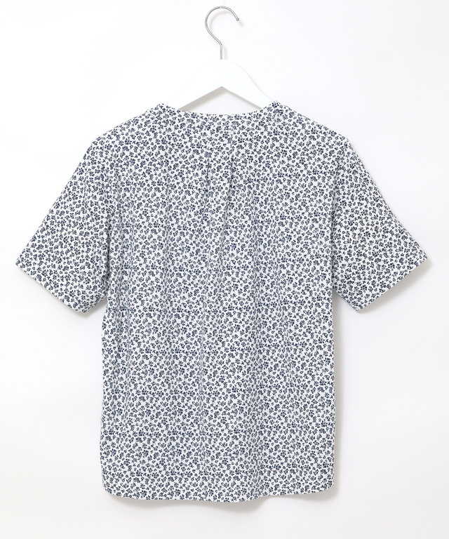 小花柄 レイヤード風 Tシャツ