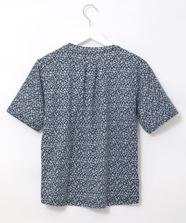 小花柄 レイヤード風 Tシャツ