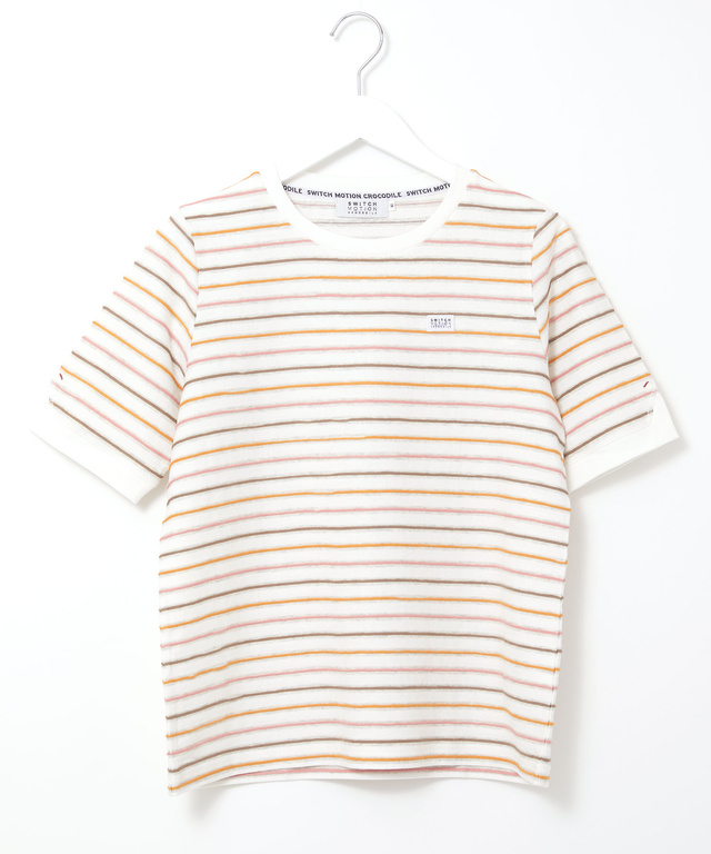 ジャガード ボーダー Tシャツ