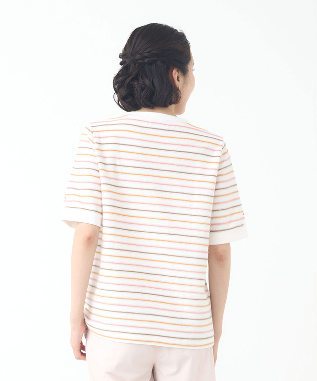 ジャカード ボーダー Tシャツ