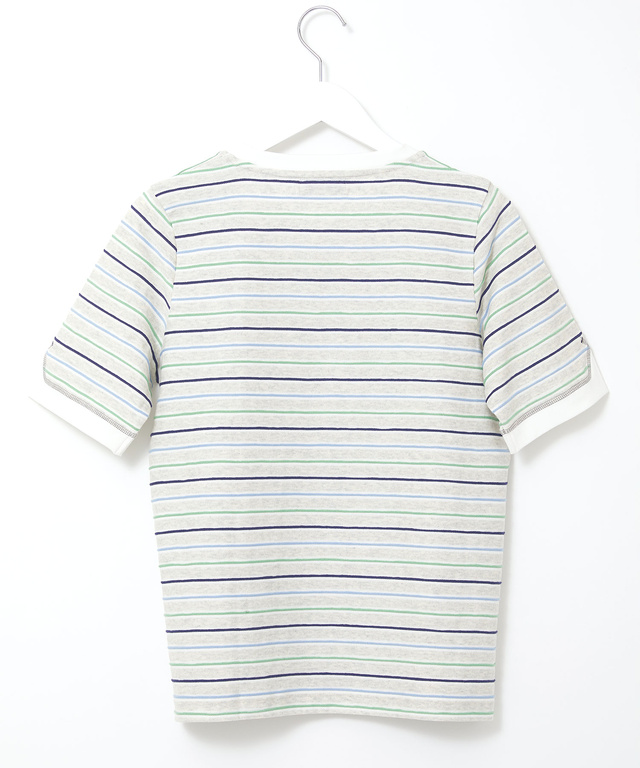 ジャガード ボーダー Tシャツ