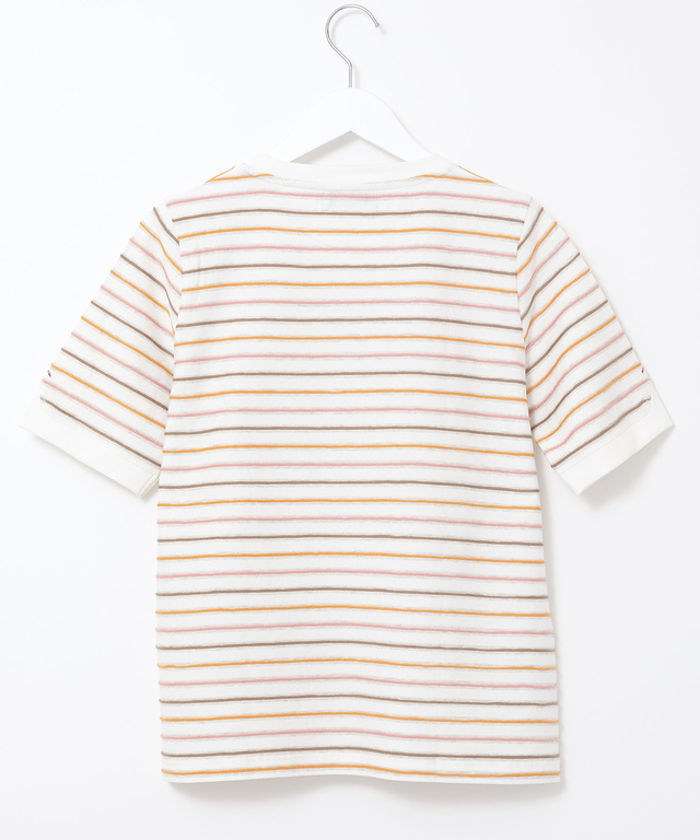 ジャガード ボーダー Tシャツ