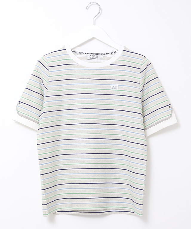 ジャガード ボーダー Tシャツ